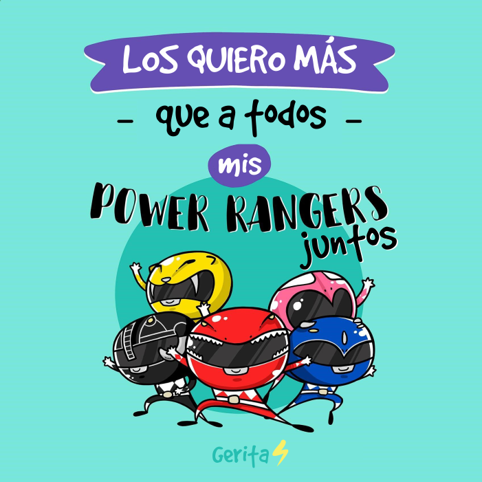 Power Rangers Gerardo Alvarez Ilustracion Familia Amigos